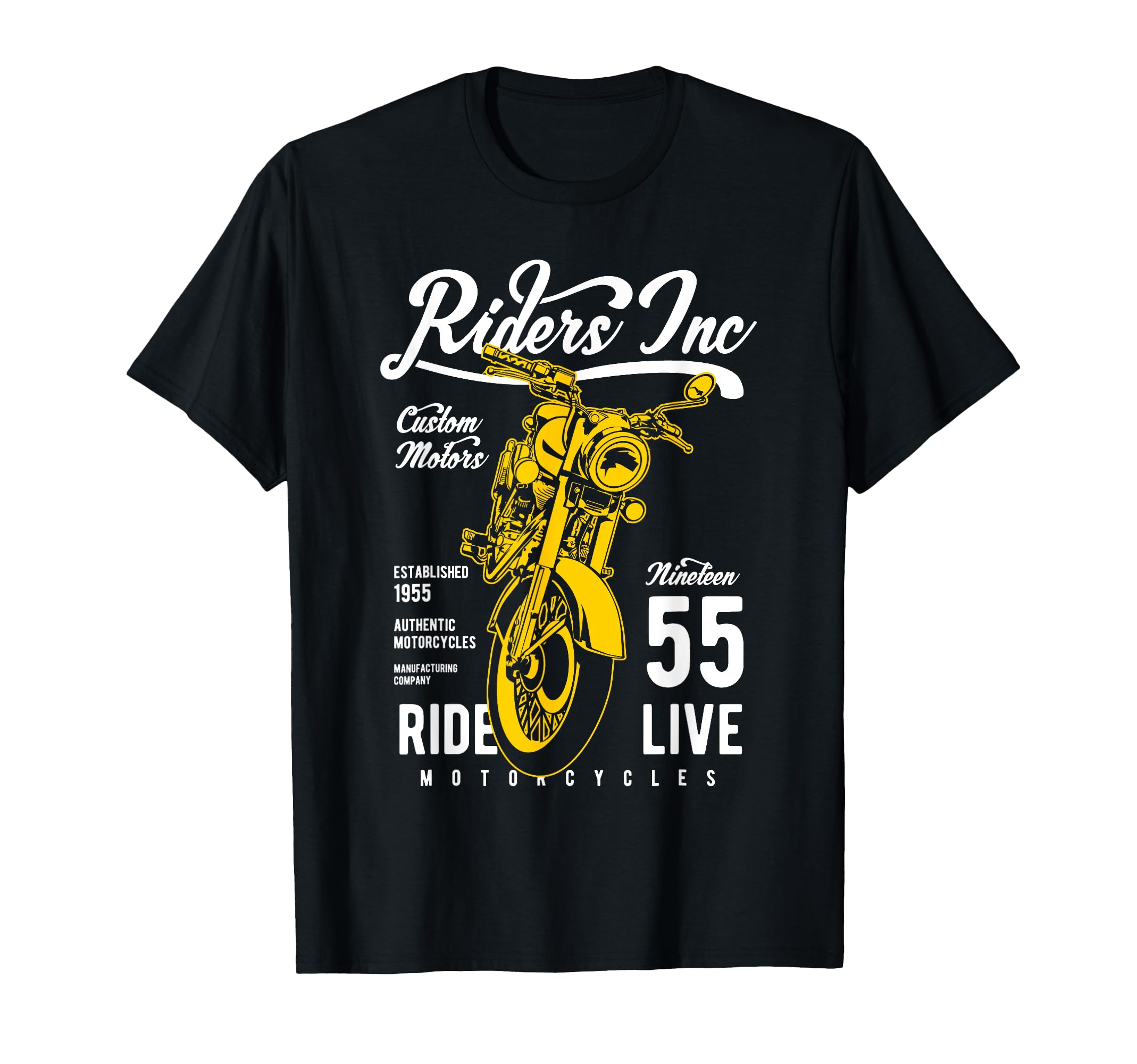 Riders Inc 1955 Motorcycle T-Shirt - Fun Novelty Design Unisex - T-Shirt, Sweatshirt, Hoodie