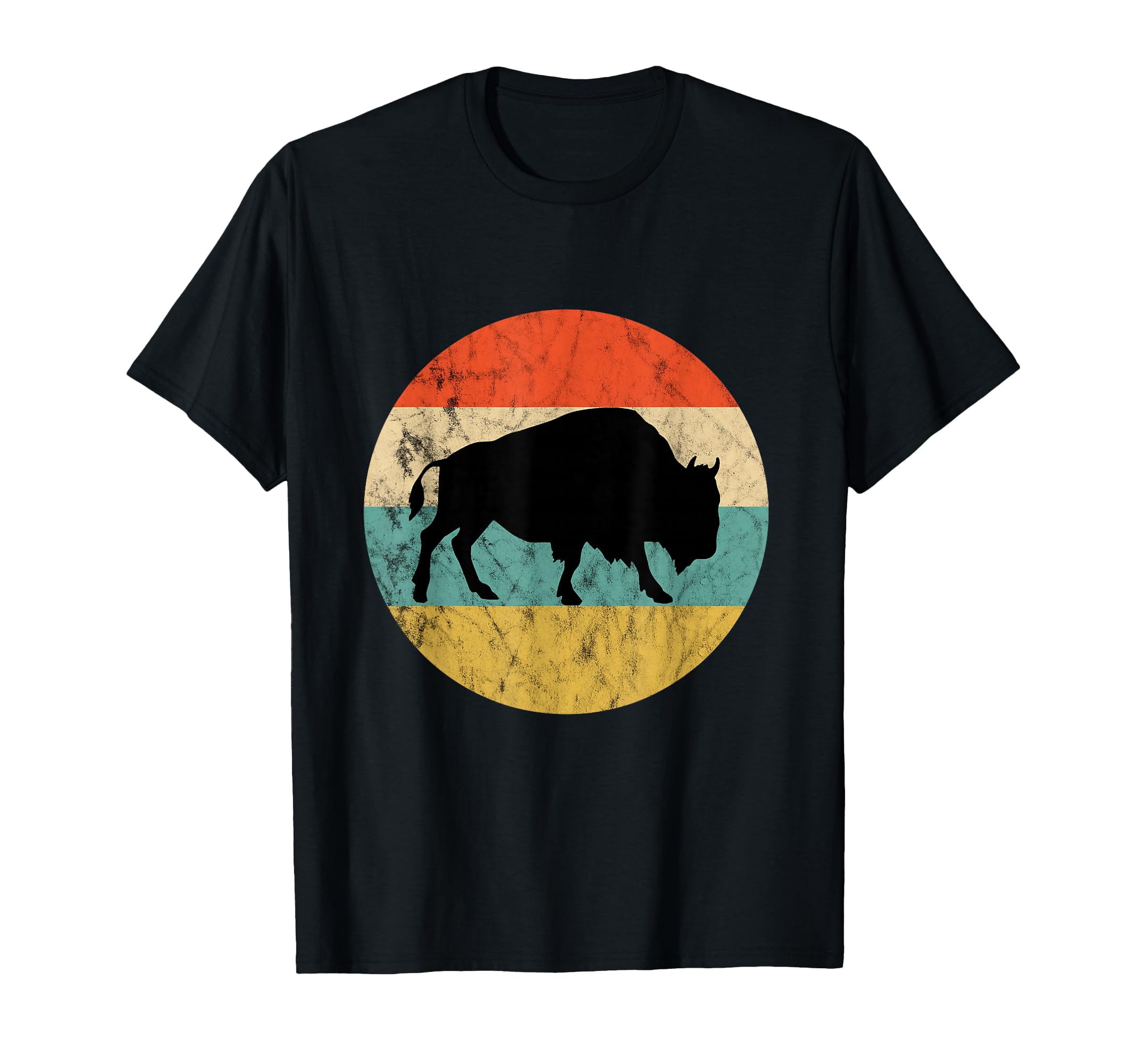 Bison Buffalo Cattle Sunset Wildlife T-Shirt - Streetwear Style for Adults - T-Shirt, Sweatshirt, Hoodie