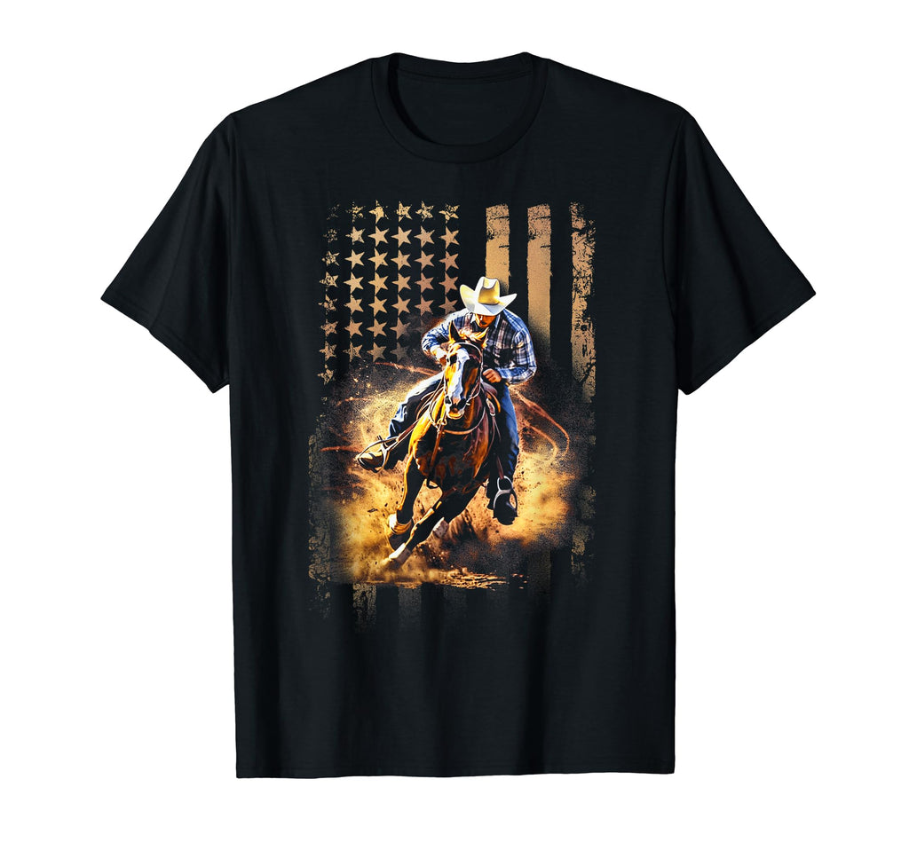 Cowboy Rodeo Horse Riding Usa T-Shirt - Casual Everyday Wear Men Women - T-Shirt, Sweatshirt, Hoodie