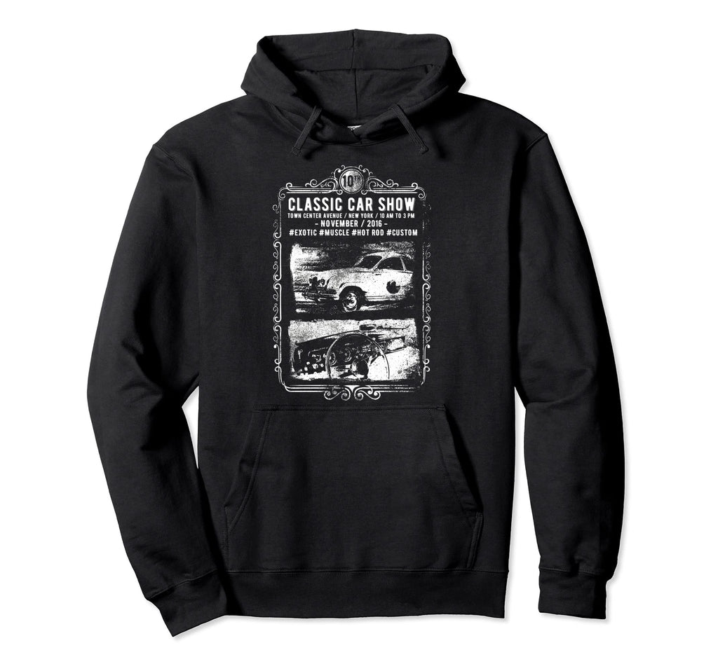 Car Show Hot Rod Muscle Hoodie - Unique Graphic Men Women - T-Shirt, Sweatshirt, Hoodie