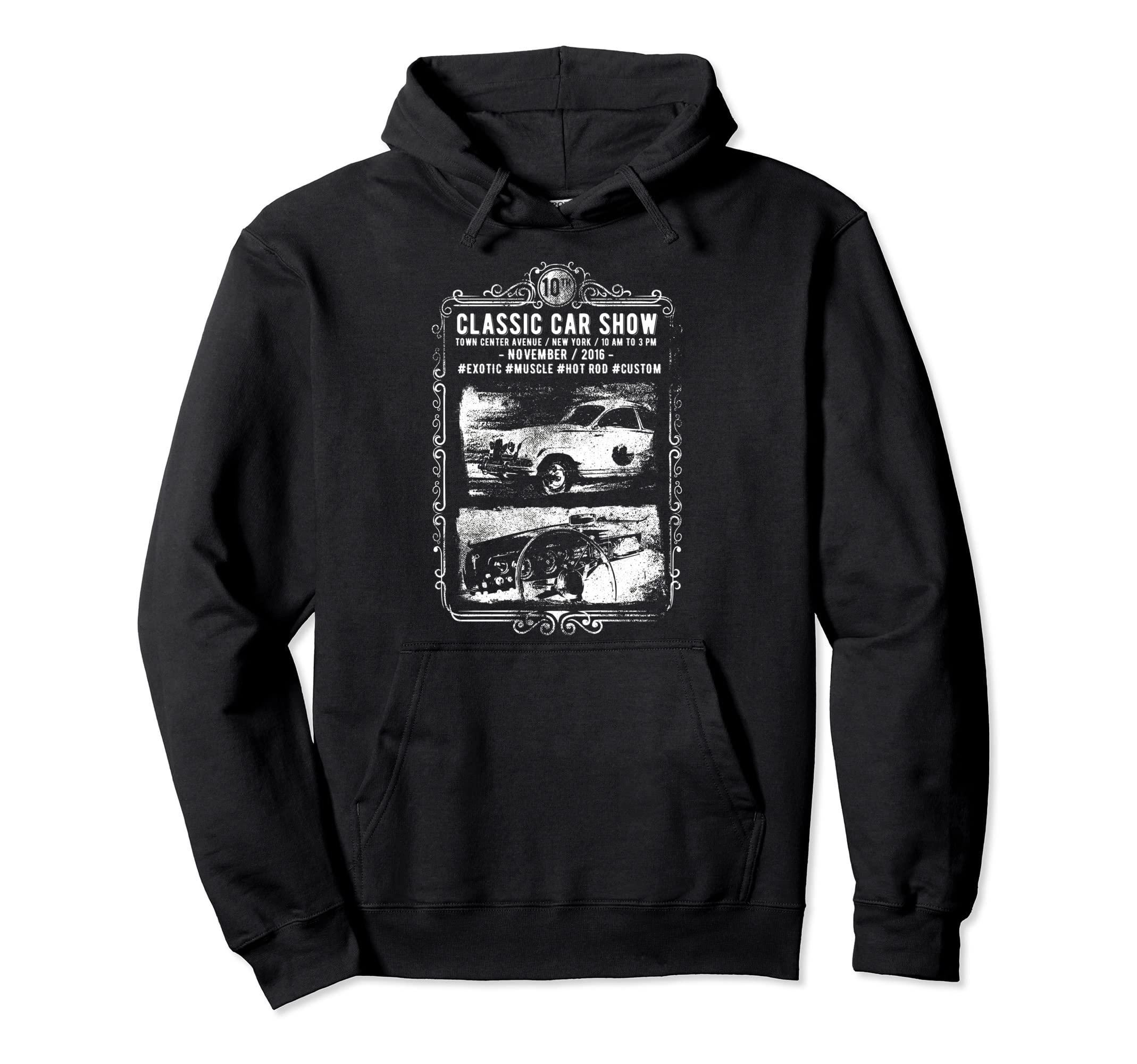 Car Show Hot Rod Muscle Hoodie - Unique Graphic Men Women - T-Shirt, Sweatshirt, Hoodie