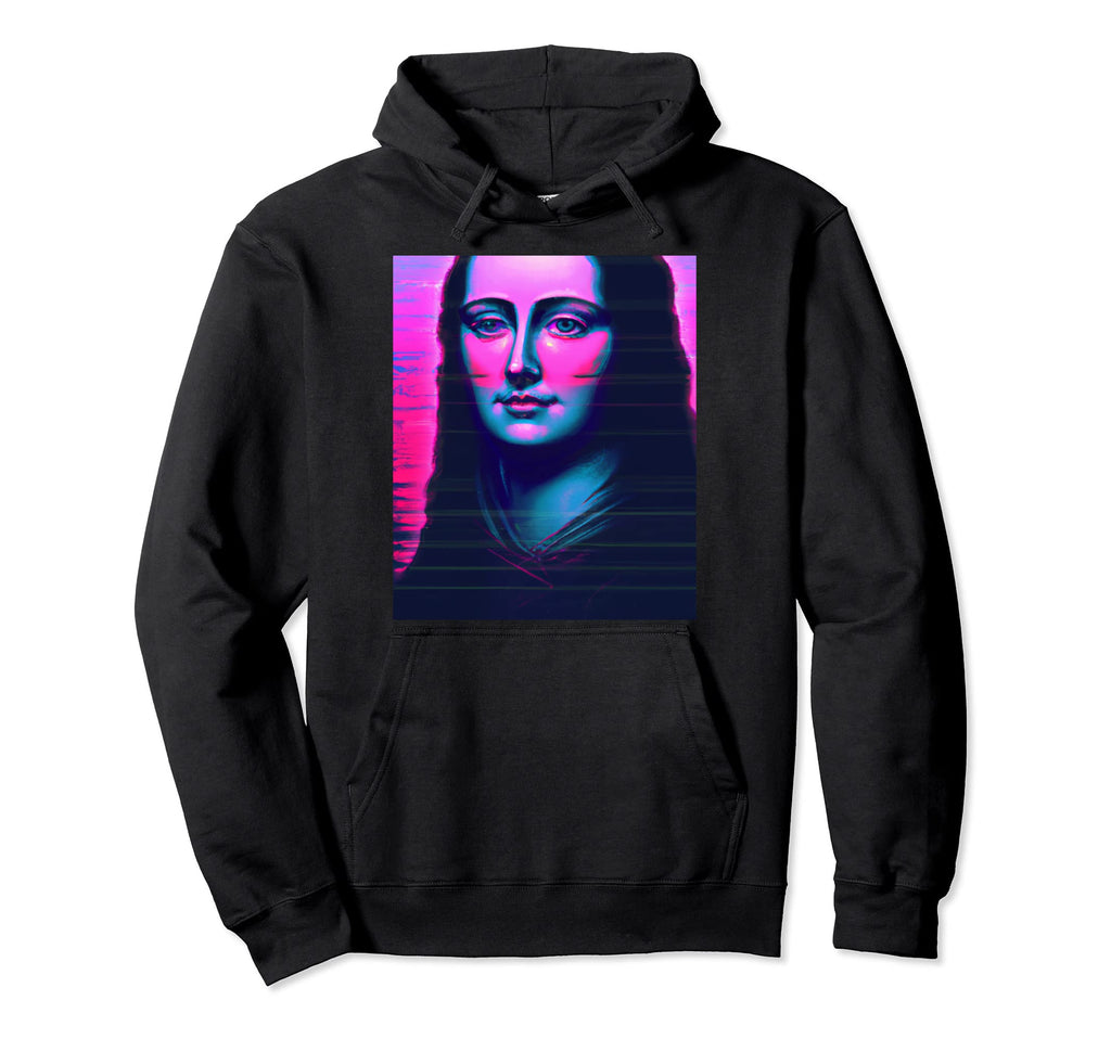 Vaporwave Aesthetic Portrait Hoodie - Novelty Apparel Unisex - T-Shirt, Sweatshirt, Hoodie