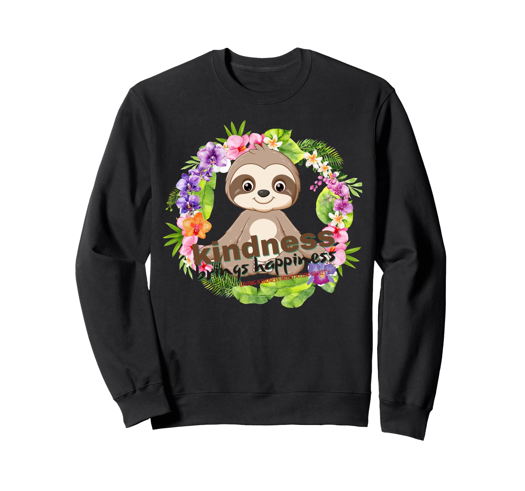 Zen Meditating Sloth Breathe Sweatshirt - Unique Graphic for Adults - T-Shirt, Sweatshirt, Hoodie