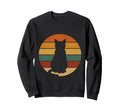 Cat Silhouette Sunset Sweatshirt - Streetwear Style for Adults - T-Shirt, Sweatshirt, Hoodie