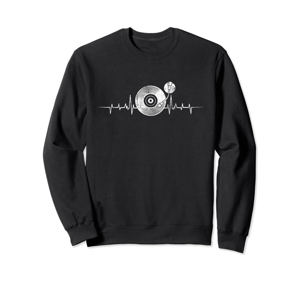Vinyl Record Player Music Vinyl Sweatshirt - Custom Art Print for Adults - T-Shirt, Sweatshirt, Hoodie