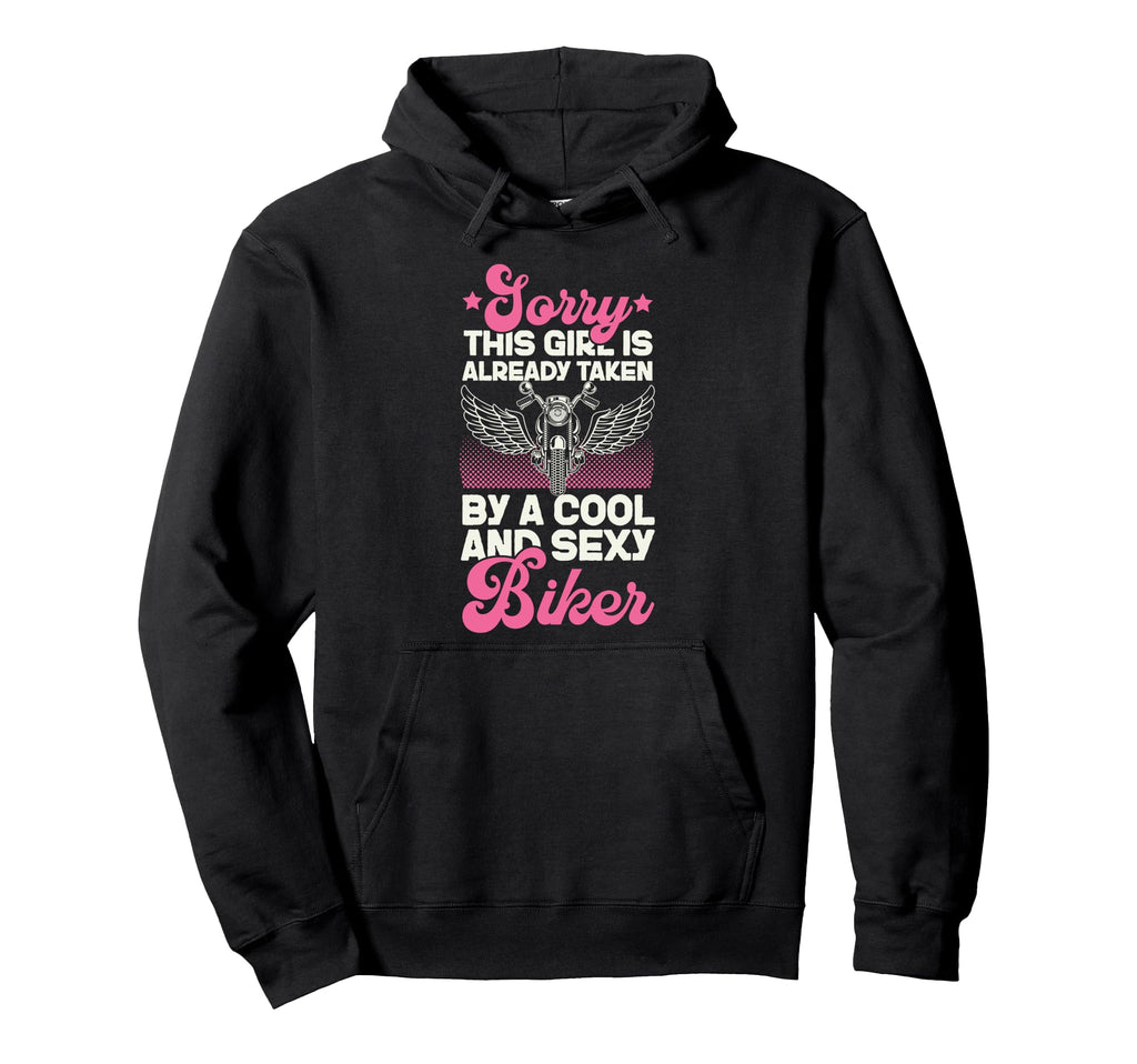 Motorcycle Biker Female Sorry This Is Hoodie - Minimalist Print for Adults - T-Shirt, Sweatshirt, Hoodie