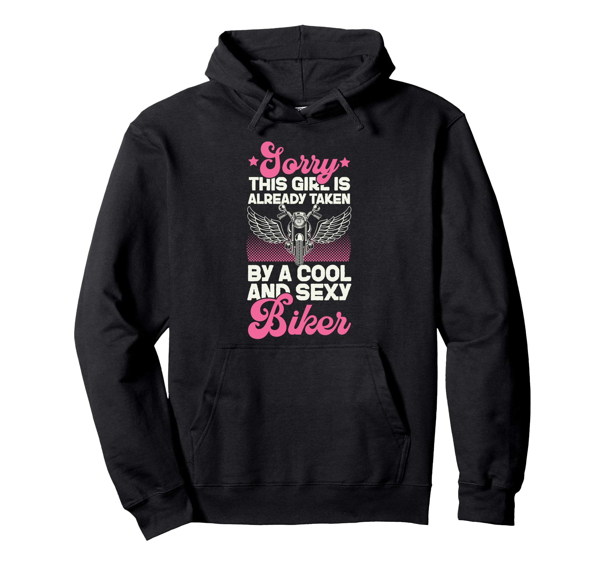 Motorcycle Biker Female Sorry This Is Hoodie - Minimalist Print for Adults - T-Shirt, Sweatshirt, Hoodie