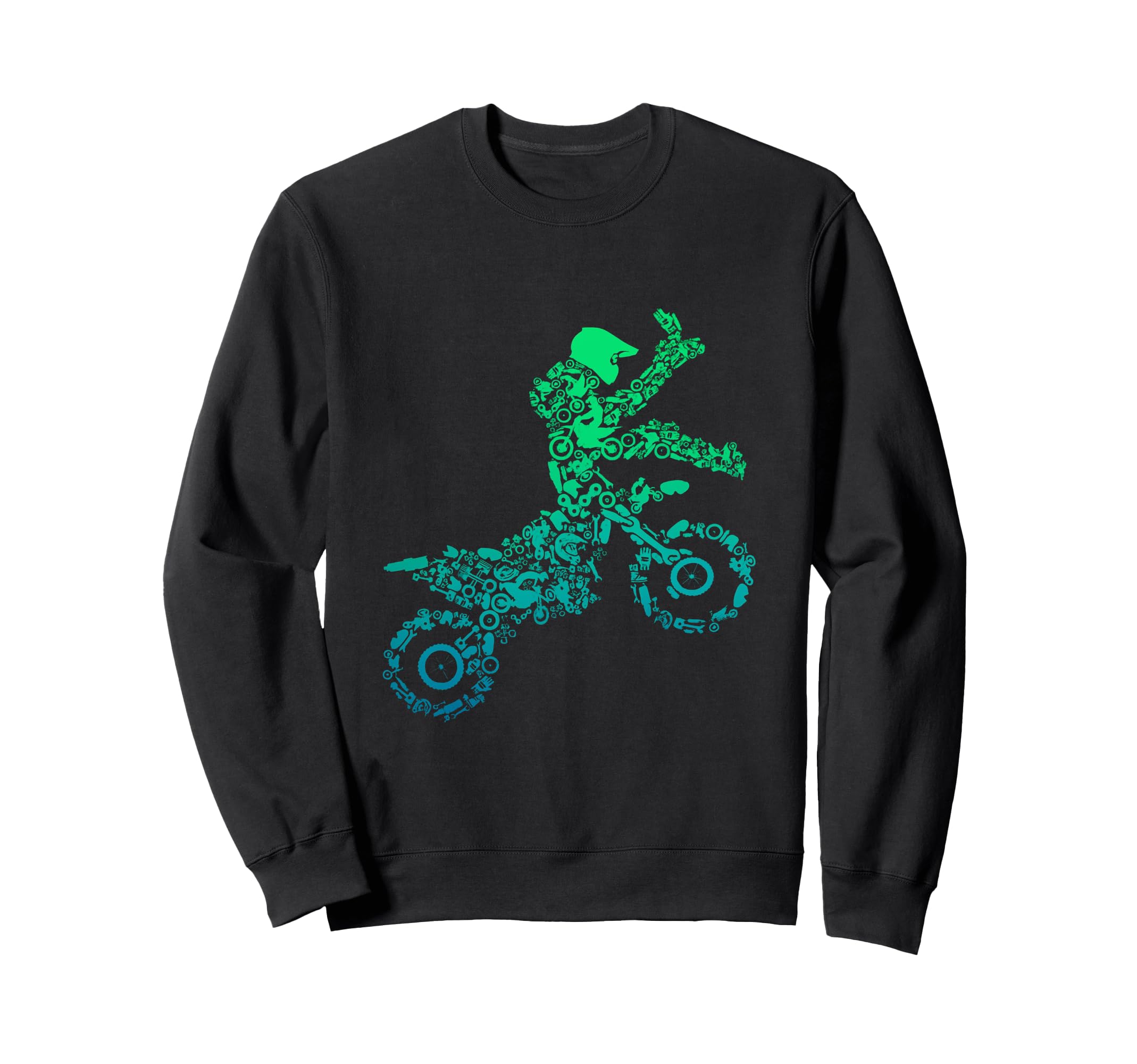 Motocross Enduro Bike Dirt Biker Sweatshirt - Casual Everyday Wear Unisex - T-Shirt, Sweatshirt, Hoodie