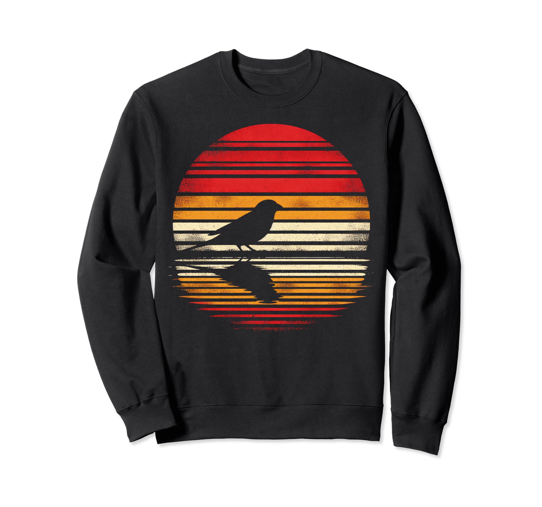 Sparrow Bird Sunset Safari 70S Sweatshirt - Aesthetic Graphic for Adults - T-Shirt, Sweatshirt, Hoodie