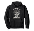Inner Self Compass Growth Mindset Botanical Hoodie - Trendy Graphic Unisex - T-Shirt, Sweatshirt, Hoodie