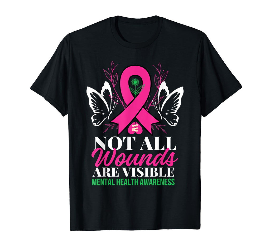 Not All Wounds Are Visible Empathy T-Shirt - Minimalist Print for Adults - T-Shirt, Sweatshirt, Hoodie