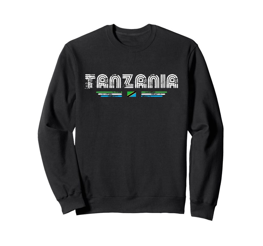 Tanzania 70S 80S Type Flag Sweatshirt - Aesthetic Graphic Men Women - T-Shirt, Sweatshirt, Hoodie
