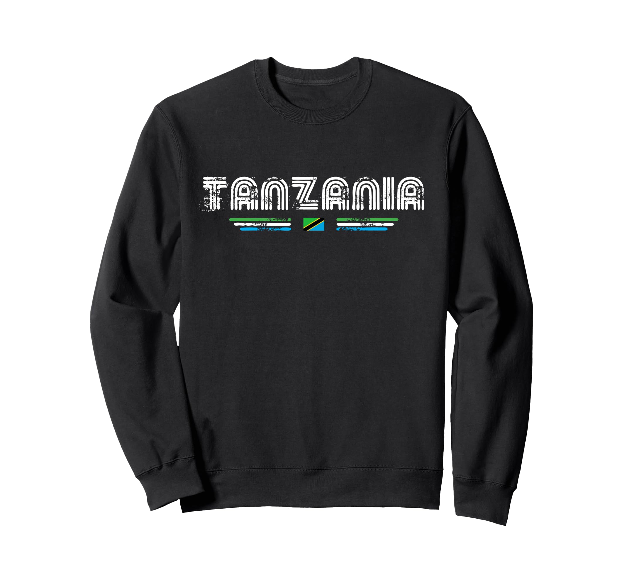 Tanzania 70S 80S Type Flag Sweatshirt - Aesthetic Graphic Men Women - T-Shirt, Sweatshirt, Hoodie