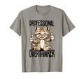 Professional Overthinker Cat Introvert T-Shirt - Streetwear Style Unisex - T-Shirt, Sweatshirt, Hoodie