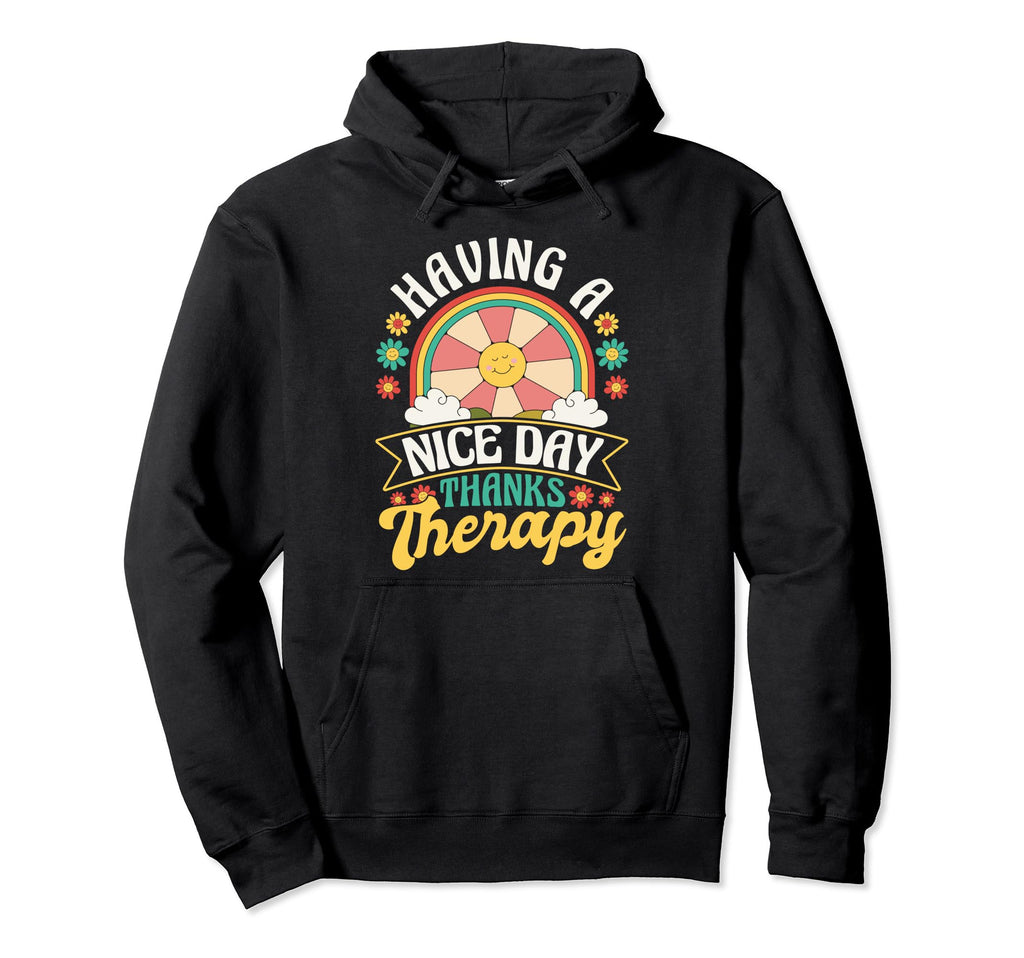 Mental Health And Wellbeing Go To Therapy Hoodie - Custom Art Print Unisex - T-Shirt, Sweatshirt, Hoodie