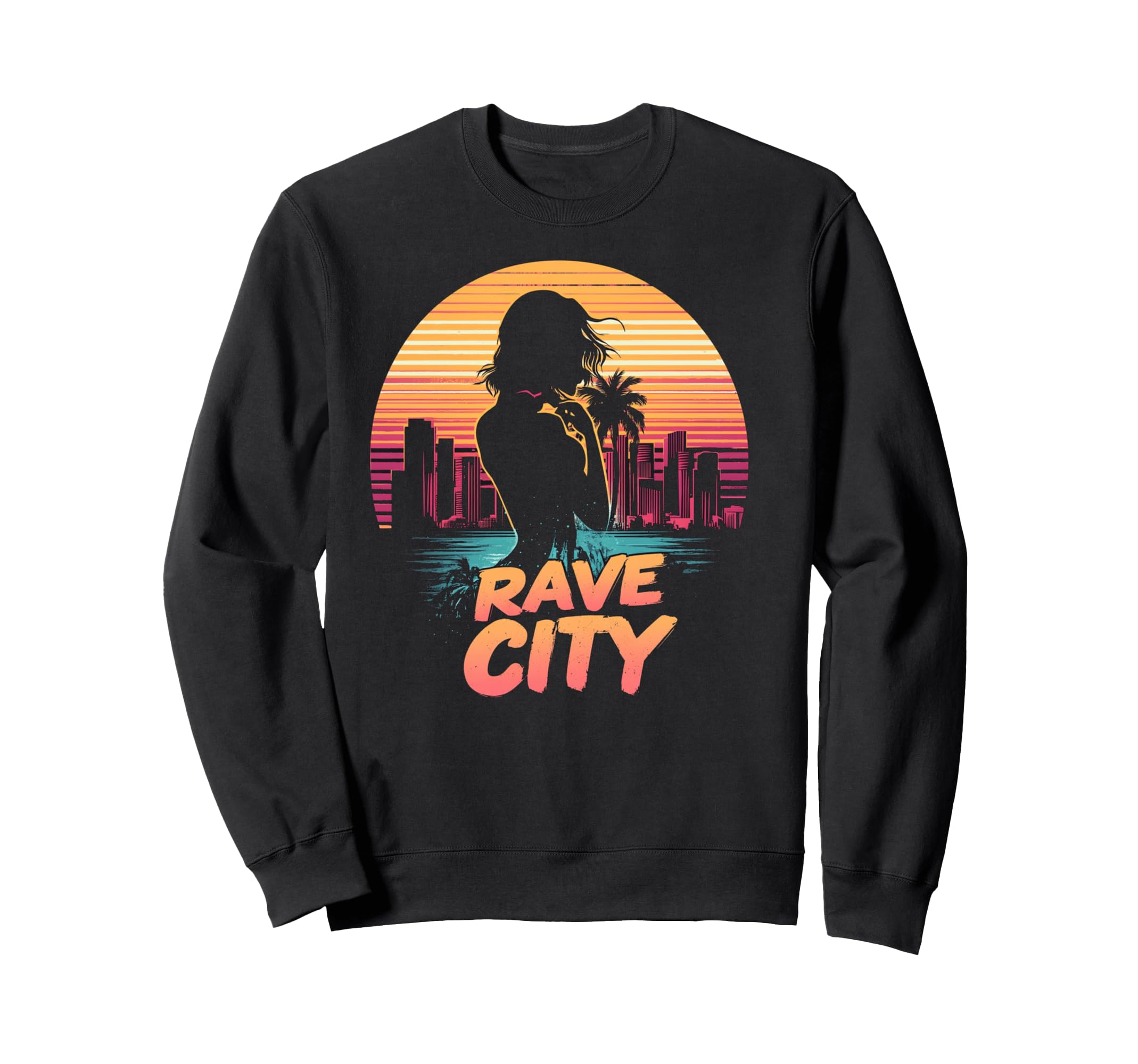 Electronic Dance Music 80S Summer Sweatshirt - Graphic Print Men Women - T-Shirt, Sweatshirt, Hoodie