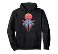 Meditation Jellyfish Yoga Pose Hoodie - Fun Novelty Design for Adults - T-Shirt, Sweatshirt, Hoodie
