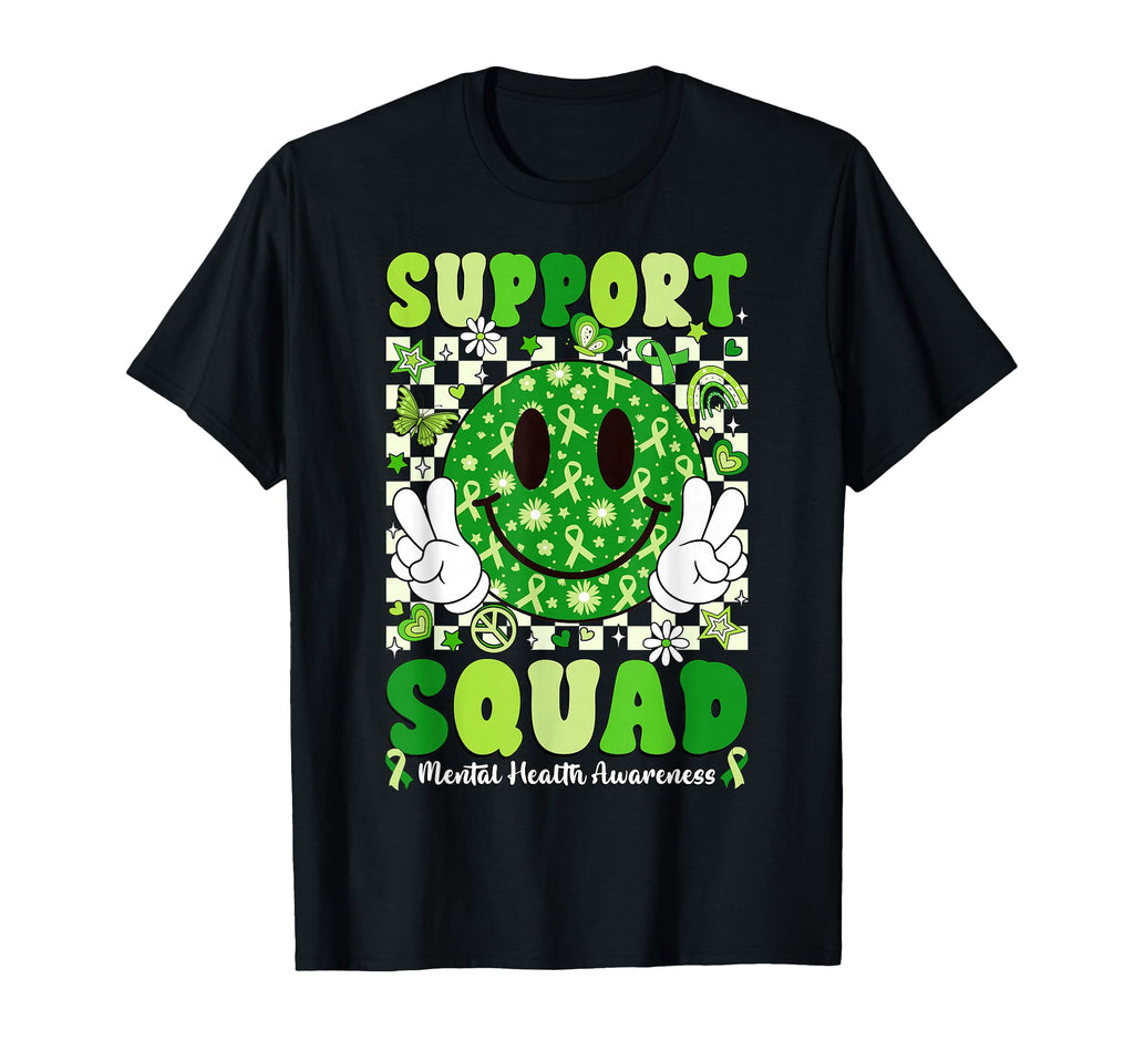 Support Squad Mental Health Matters T-Shirt - Custom Art Print Unisex - T-Shirt, Sweatshirt, Hoodie