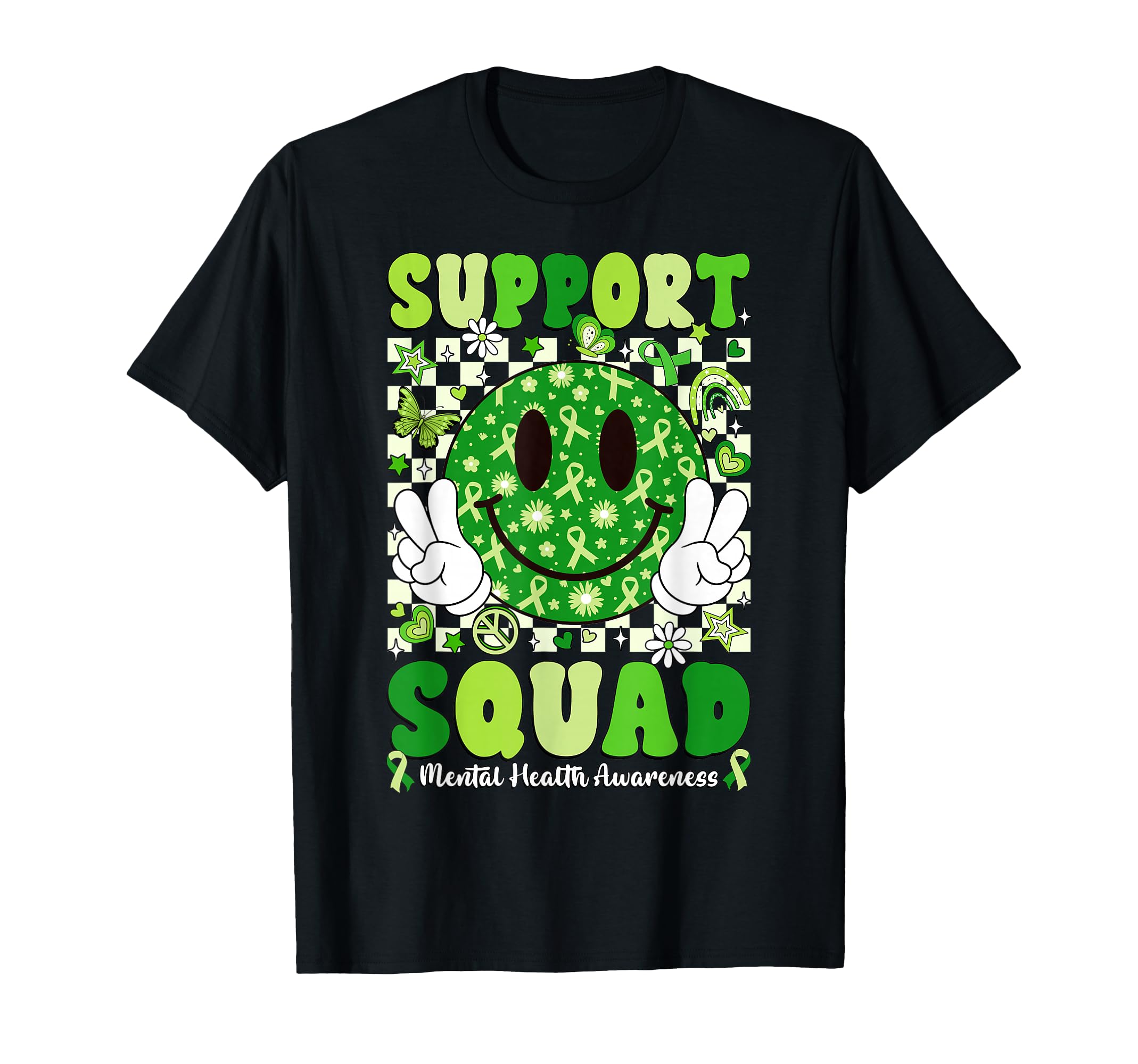 Support Squad Mental Health Matters T-Shirt - Custom Art Print Unisex - T-Shirt, Sweatshirt, Hoodie