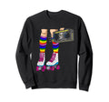 Inline Skates Roller Eighties Outfit Sweatshirt - Unique Graphic Men Women - T-Shirt, Sweatshirt, Hoodie