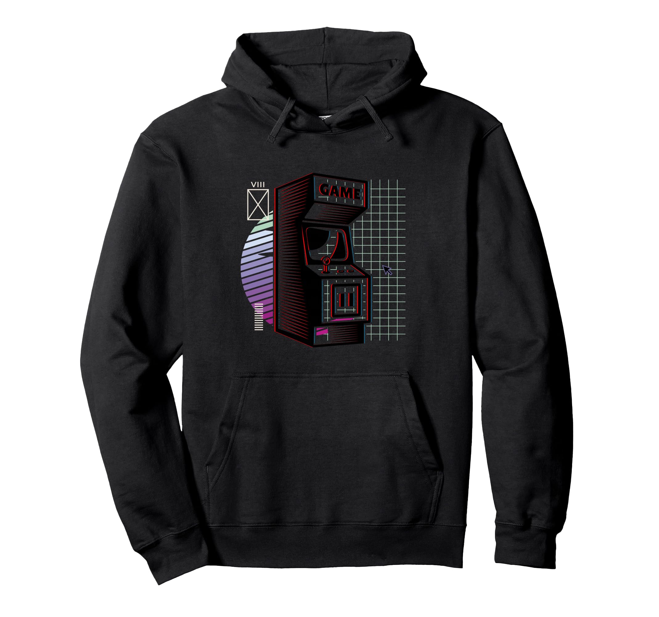 Synthwave Video Arcade Aesthetic Vaporwave Hoodie - Unique Graphic Unisex - T-Shirt, Sweatshirt, Hoodie