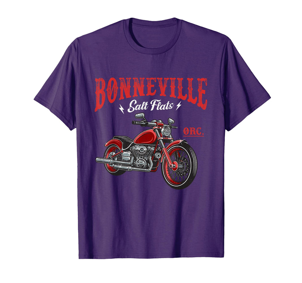 Motorcycle Racing Bonneville Salt Flats T-Shirt - Graphic Print Unisex - T-Shirt, Sweatshirt, Hoodie