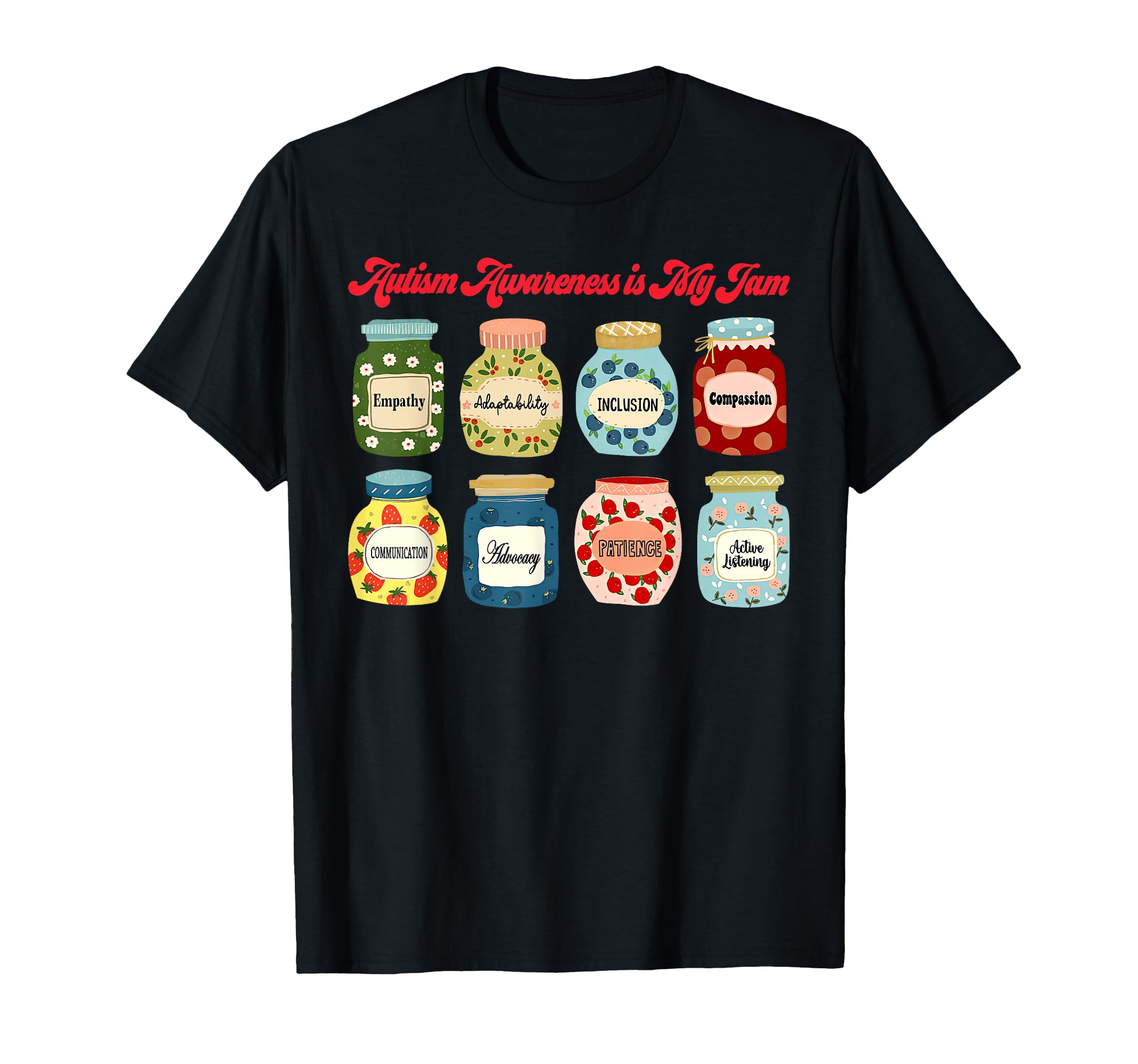 Autism Awareness Is My Jam Mental T-Shirt - Minimalist Print for Adults - T-Shirt, Sweatshirt, Hoodie