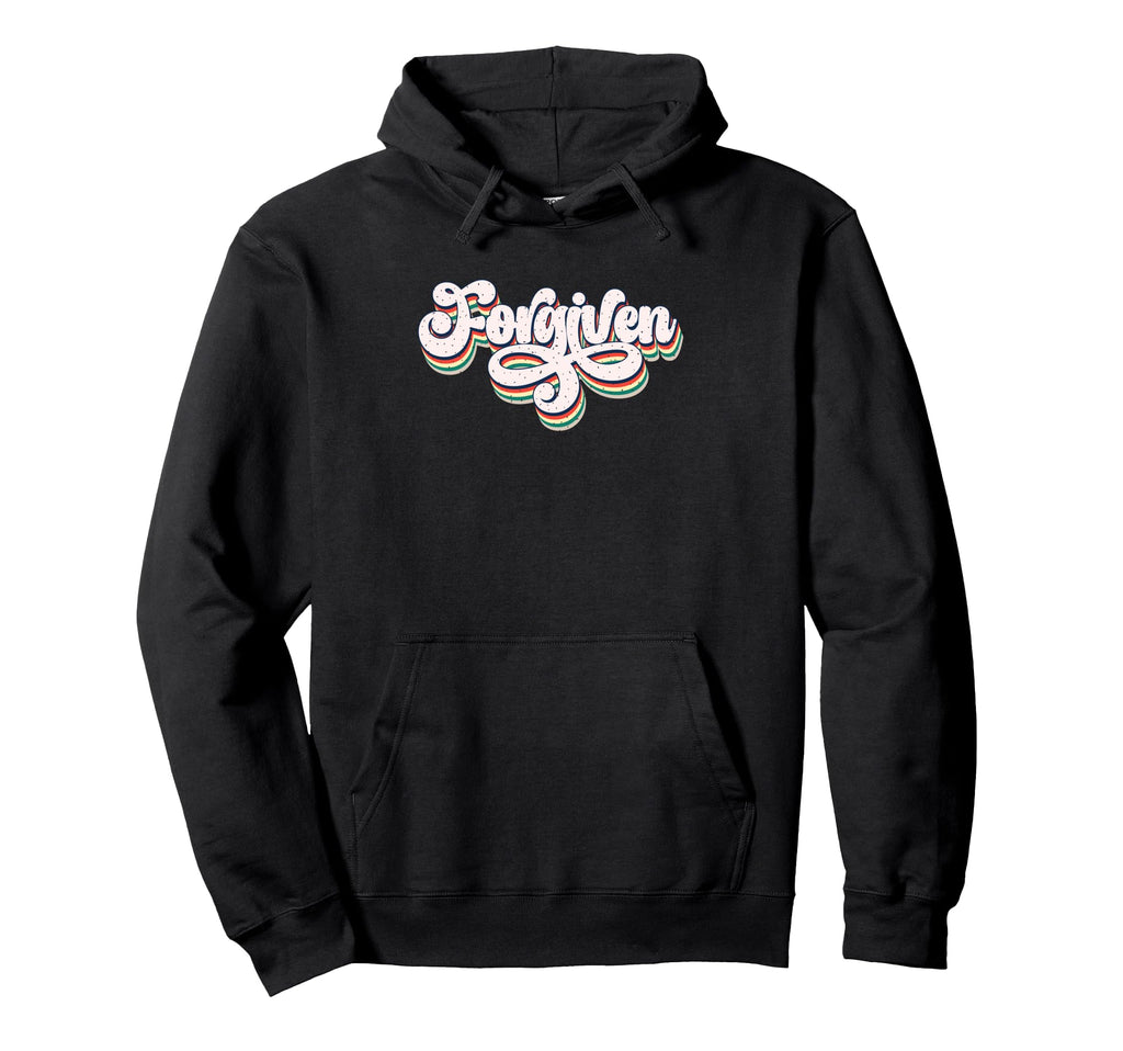 Forgiven Spiritual Typography Hoodie - Aesthetic Graphic for Adults - T-Shirt, Sweatshirt, Hoodie