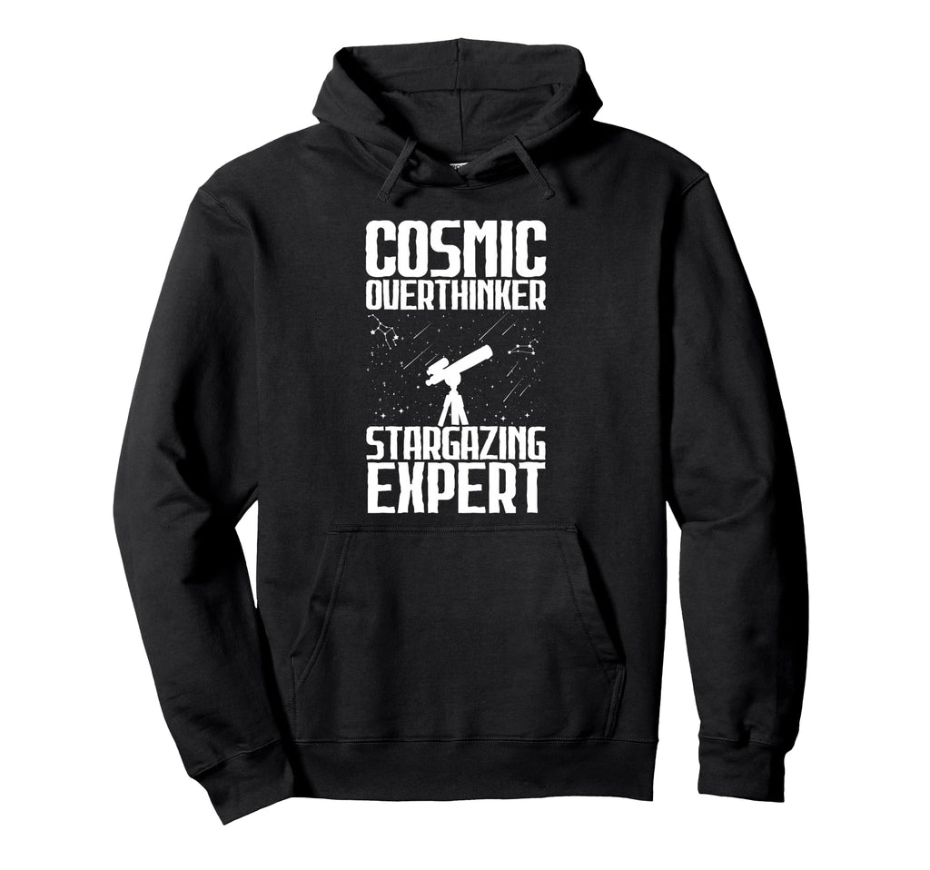 Cosmic Overthinker Stargazing Expert Hoodie - Graphic Print for Adults - T-Shirt, Sweatshirt, Hoodie