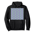 Green Purple Floral Geometric Pattern Hoodie - Unique Graphic Men Women - T-Shirt, Sweatshirt, Hoodie