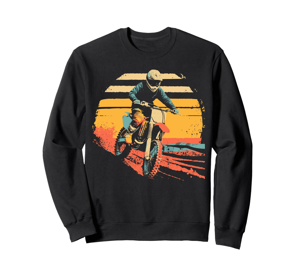 Bike Dirtbike Dirt Bike Rider Sweatshirt - Custom Art Print for Adults - T-Shirt, Sweatshirt, Hoodie
