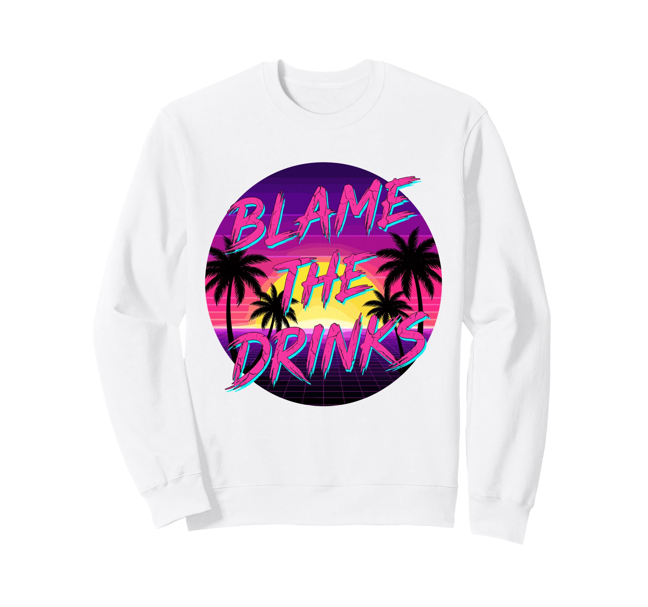 Blame It Drink Package Funny Cruise Sweatshirt - Minimalist Print Unisex - T-Shirt, Sweatshirt, Hoodie