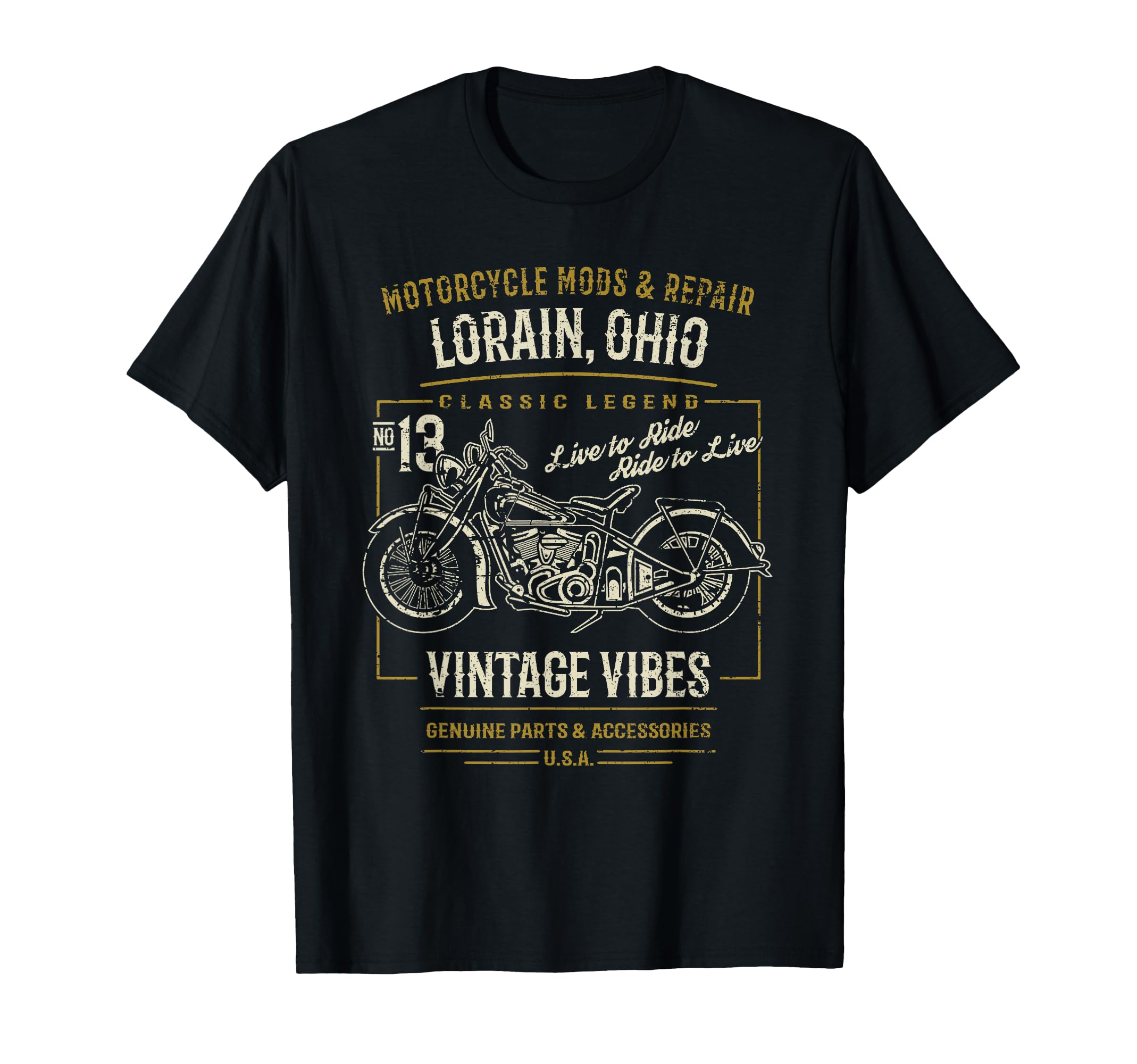Lorain Oh Usa Motorcycle Adventure T-Shirt - Unique Graphic Unisex - T-Shirt, Sweatshirt, Hoodie