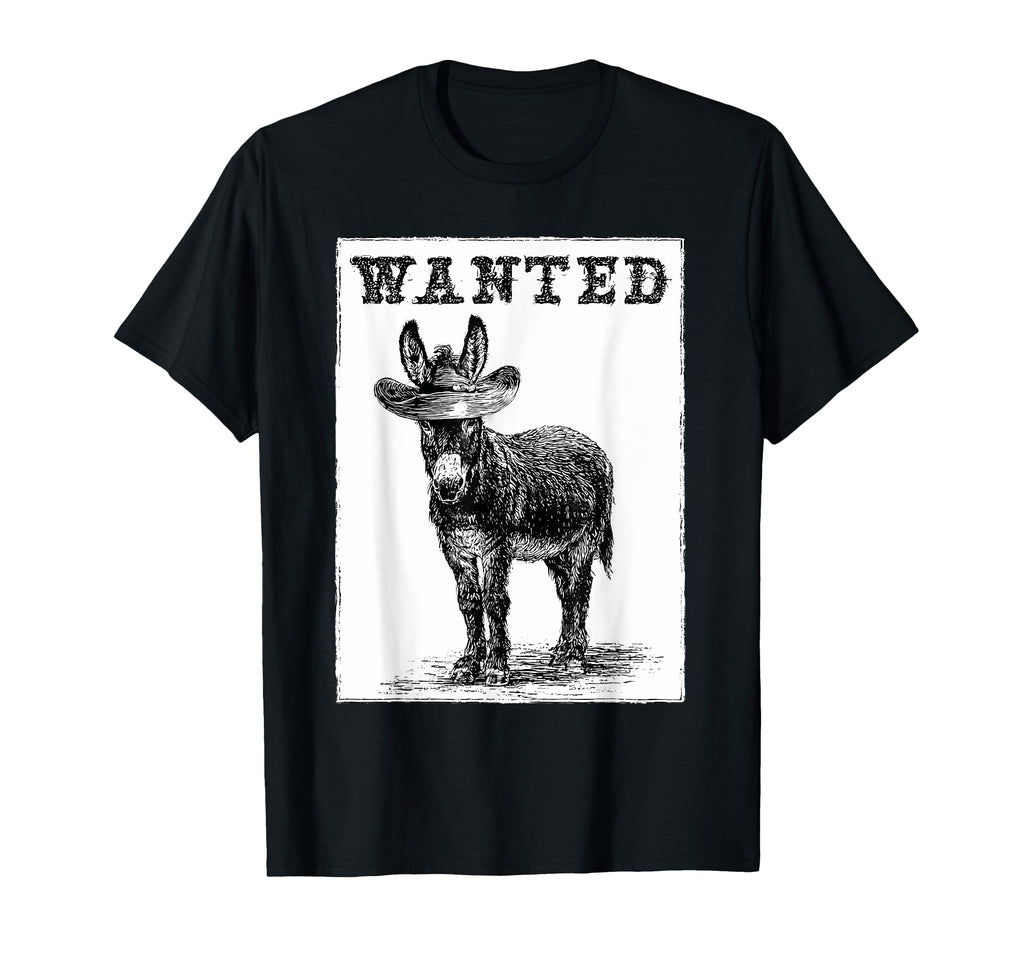 Donkey Cowboy Rodeo Cowgirl Western T-Shirt - Unique Graphic for Adults - T-Shirt, Sweatshirt, Hoodie