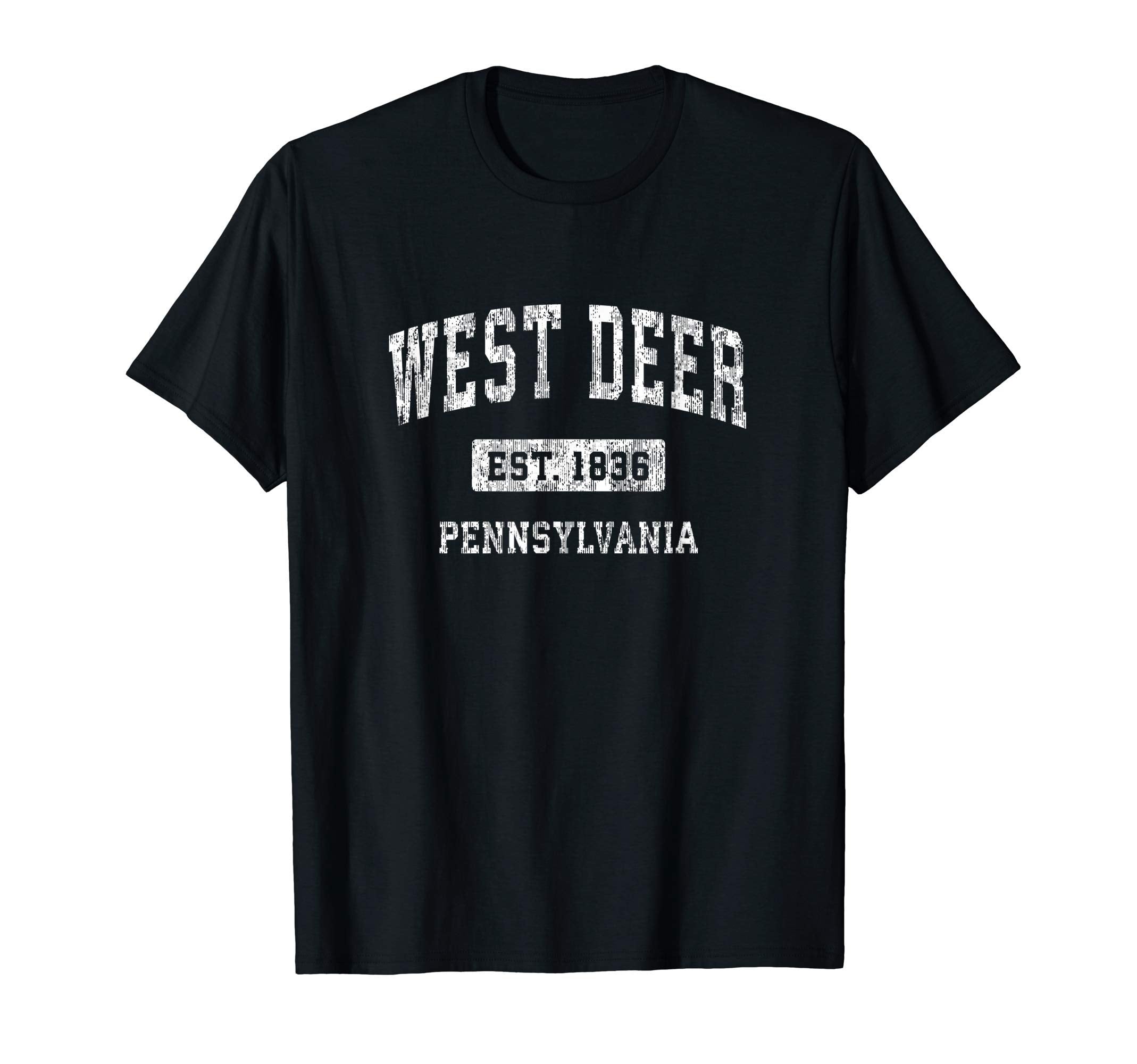 West Deer Pennsylvania Pa Sports Established T-Shirt - Graphic Print Unisex - T-Shirt, Sweatshirt, Hoodie