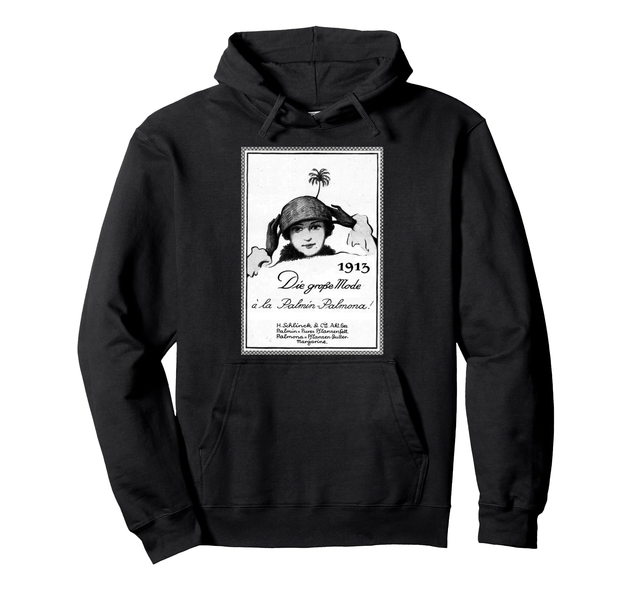 Funny Ad 1913 Palm Mode Hoodie - Custom Art Print for Adults - T-Shirt, Sweatshirt, Hoodie