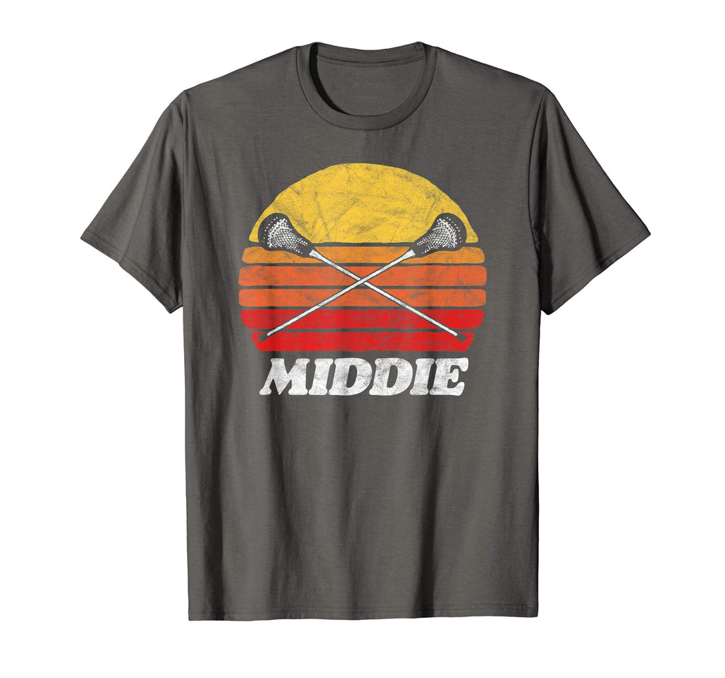 Middie X Crossed Lacrosse Sticks 80S T-Shirt - Novelty Apparel Unisex - T-Shirt, Sweatshirt, Hoodie