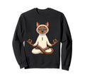 Meditation Siamese Yoga Pose Relaxing Sweatshirt - Custom Art Print Unisex - T-Shirt, Sweatshirt, Hoodie