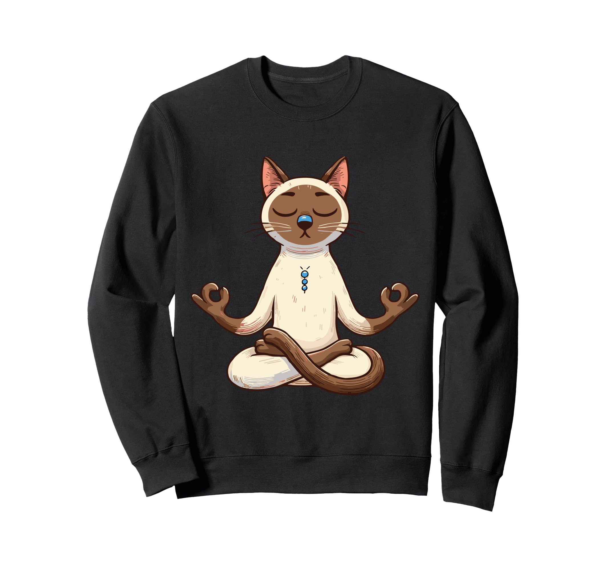 Meditation Siamese Yoga Pose Relaxing Sweatshirt - Custom Art Print Unisex - T-Shirt, Sweatshirt, Hoodie