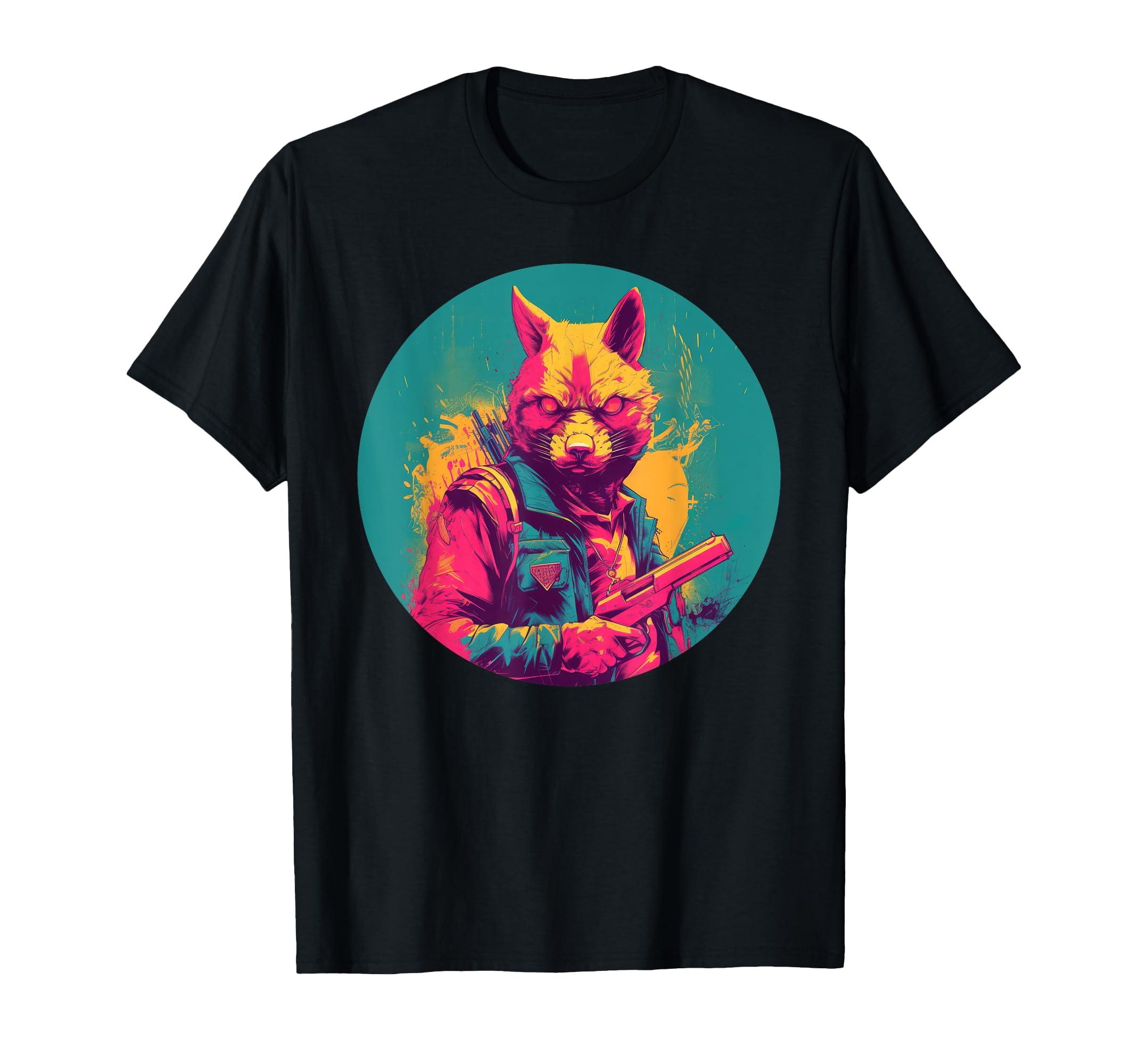 Wolf Street Art Urban Graffiti T-Shirt - Minimalist Print for Adults - T-Shirt, Sweatshirt, Hoodie