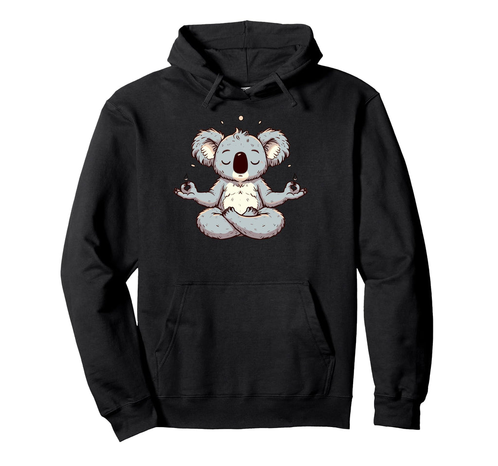Meditation Koala Yoga Pose Relaxing Animal Hoodie - Graphic Print Men Women - T-Shirt, Sweatshirt, Hoodie