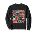 Reading Banned Books Is My Therapy Sweatshirt - Trendy Graphic for Adults - T-Shirt, Sweatshirt, Hoodie