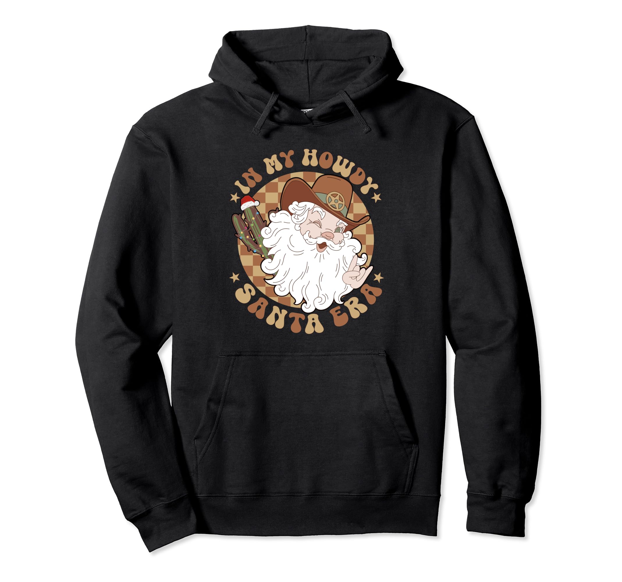 My Howdy Santa Era Tree Western Cowboy Hoodie - Unique Graphic for Adults - T-Shirt, Sweatshirt, Hoodie