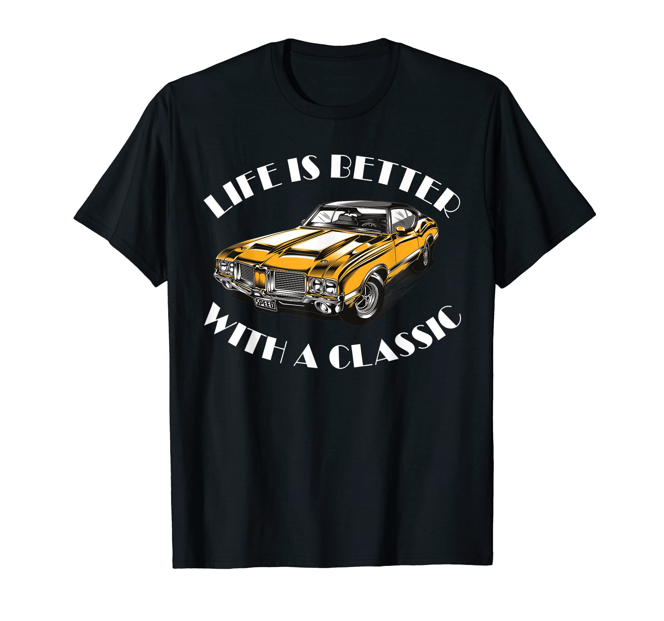 Life Is Better Usa Muscle Car T-Shirt - Custom Art Print Men Women - T-Shirt, Sweatshirt, Hoodie