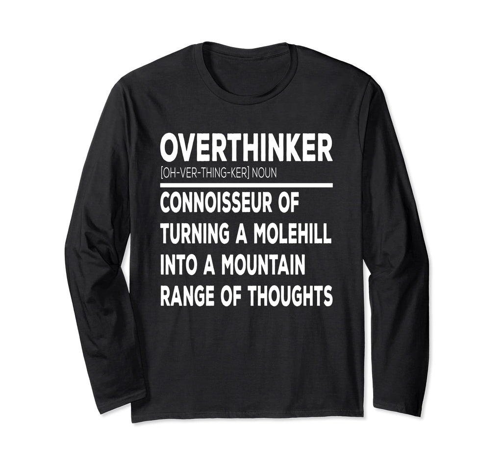 Overthinker Introverts T-Shirt - Trendy Graphic for Adults - T-Shirt, Sweatshirt, Hoodie