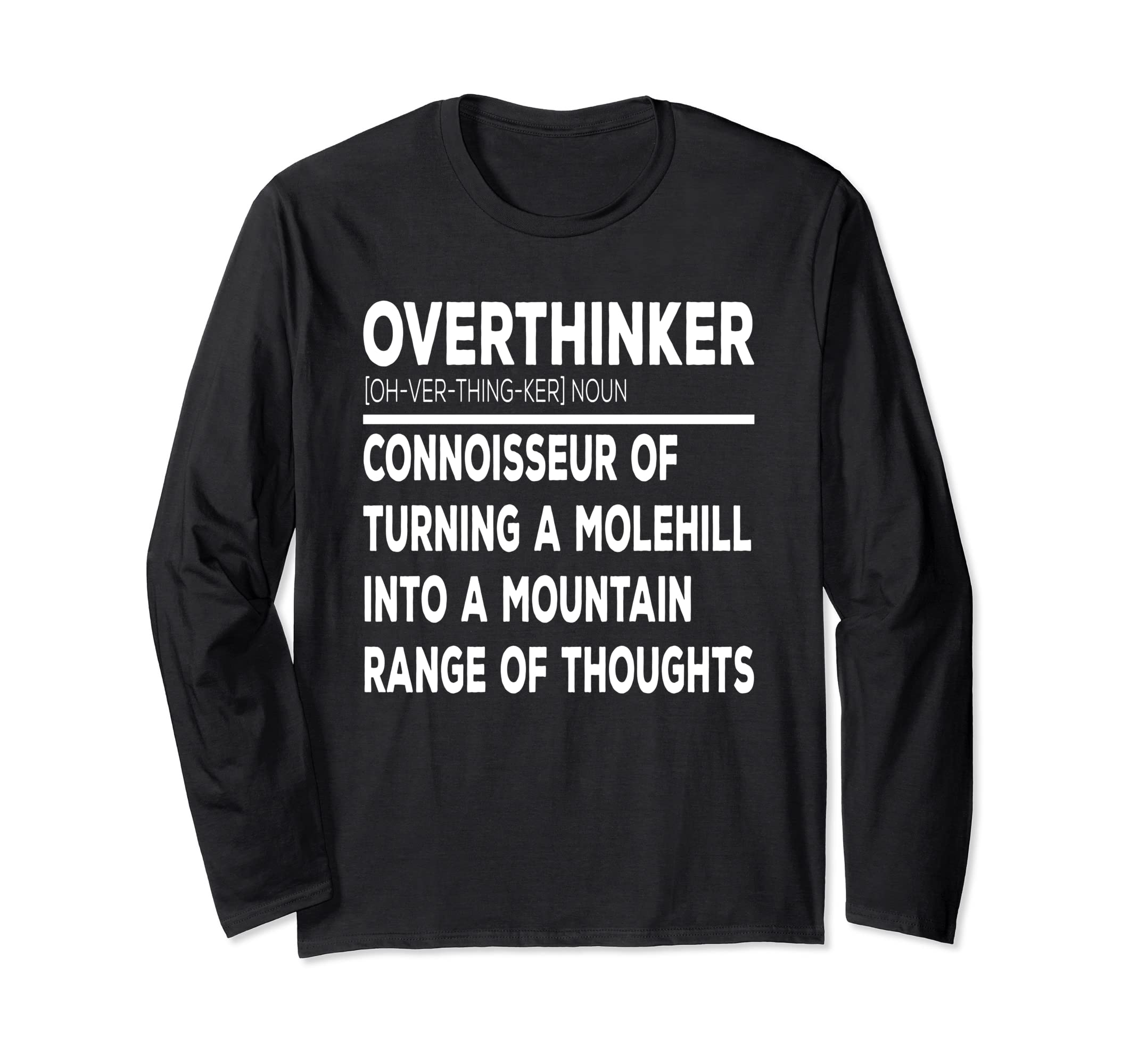 Overthinker Introverts T-Shirt - Trendy Graphic for Adults - T-Shirt, Sweatshirt, Hoodie