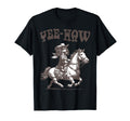 90S Cowboy Dachshund Riding Horse T-Shirt - Fun Novelty Design for Adults - T-Shirt, Sweatshirt, Hoodie