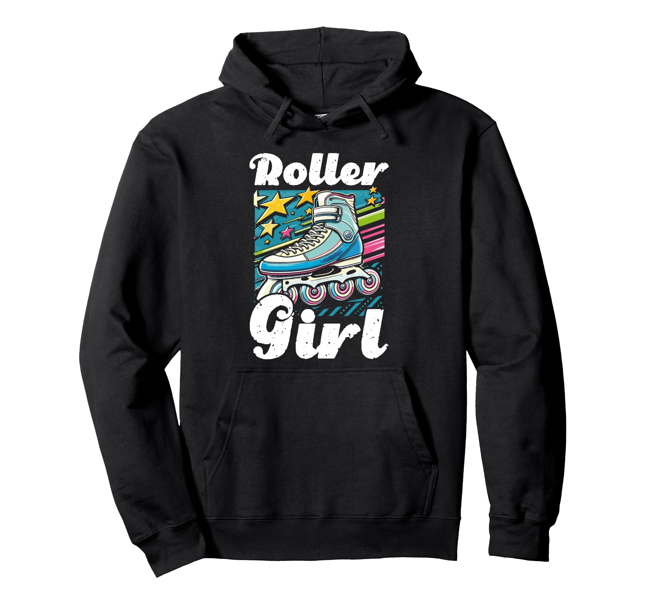 Roller 70S Skating Skater Skate Hoodie - Novelty Apparel Unisex - T-Shirt, Sweatshirt, Hoodie