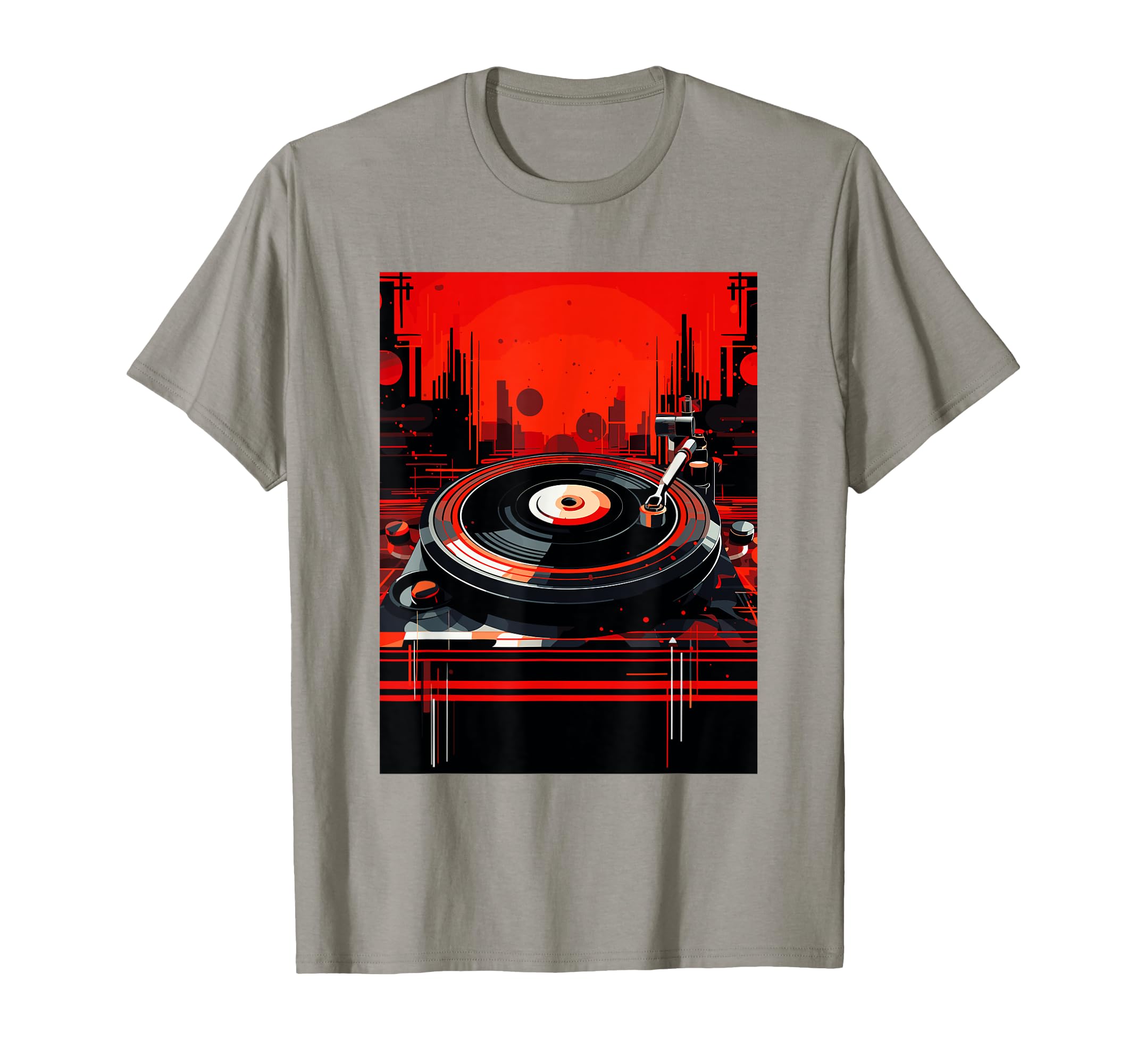 Vinyl Record Player Dj Music T-Shirt - Aesthetic Graphic for Adults - T-Shirt, Sweatshirt, Hoodie