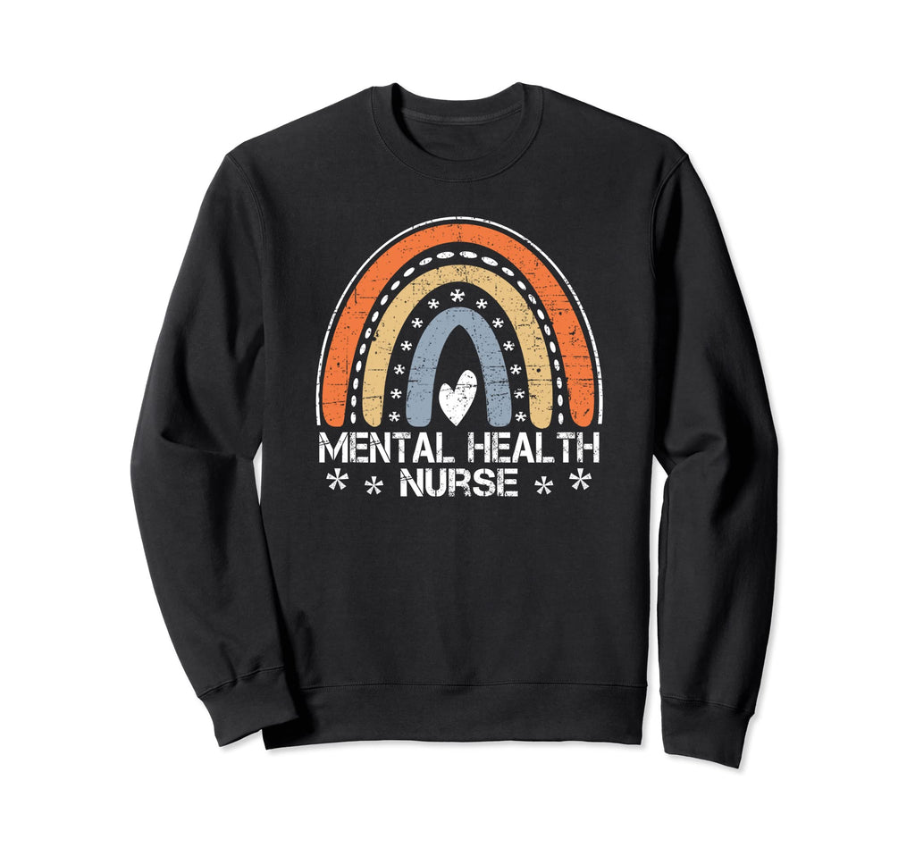 Funny Job Title Worker Rainbow Mental Sweatshirt - Trendy Graphic Unisex - T-Shirt, Sweatshirt, Hoodie